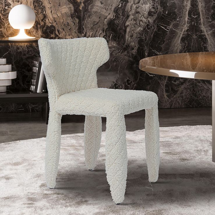 Contemporary Style Wingback Upholstered Dining Side Chair for Dining Room