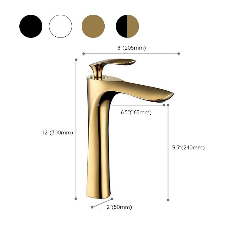 Glam Style Faucet One Lever Handle Vessel Sink Bathroom Faucet