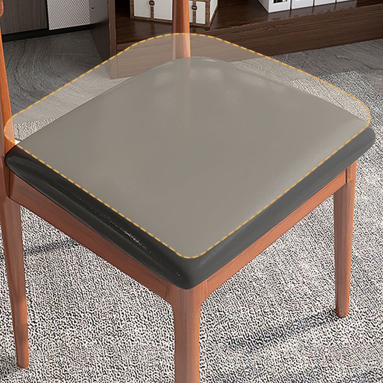 Home Contemporary Side Chair Open Back Metal Upholstered Dining Room Chair