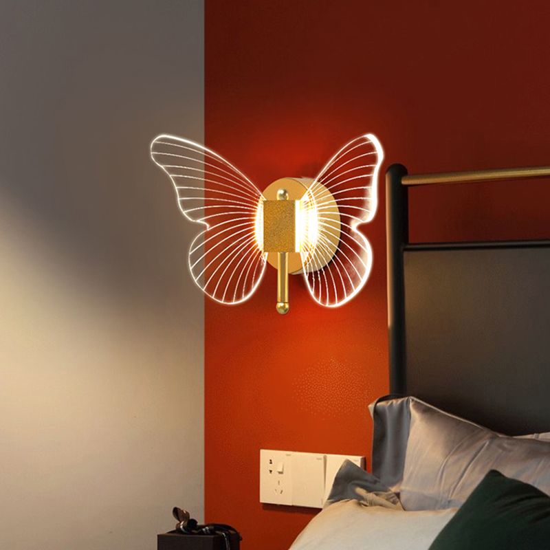 Sombra única de la pared de metal Maledina Modern Lights Lighting Lighting Lights en oro