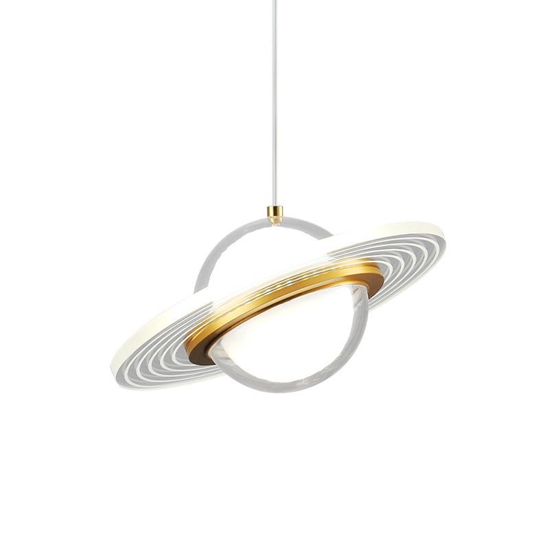 Pendentif à LED de chevet lampe à petite goutte à petite goutte avec une teinte acrylique globe