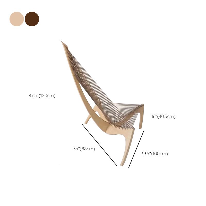 Modern Style Side Chair Solid Wood High Back Side Chair for Dining Room