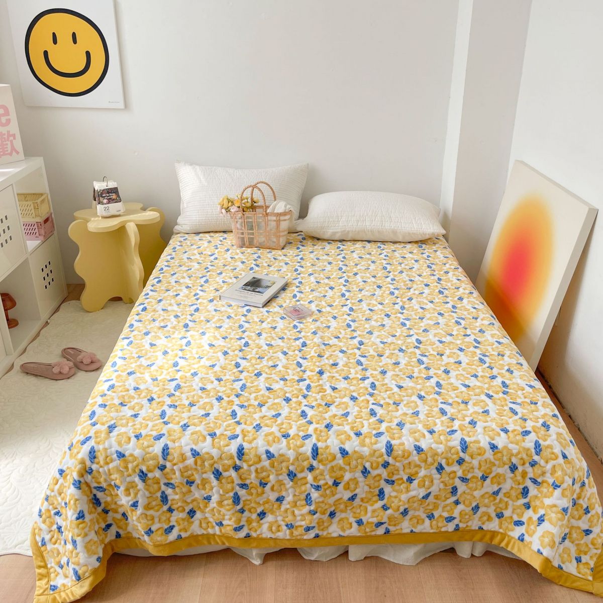 Flannel Bed Sheet Printing Soft Breathable 1-Piece Bed Sheet