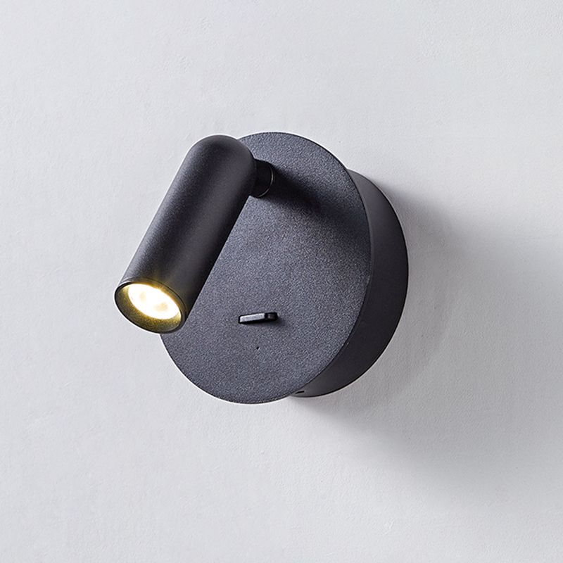 3.9" H Mini Bedside LED Reading Lamp USB Charging Modern Simplicity Style Spotlight Wall Mount Lamp for Bedroom
