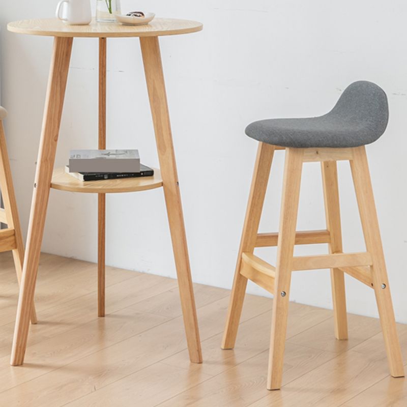 Modern Round Wood Counter Table 1/3 Pieces Bar Table Set for Cafe