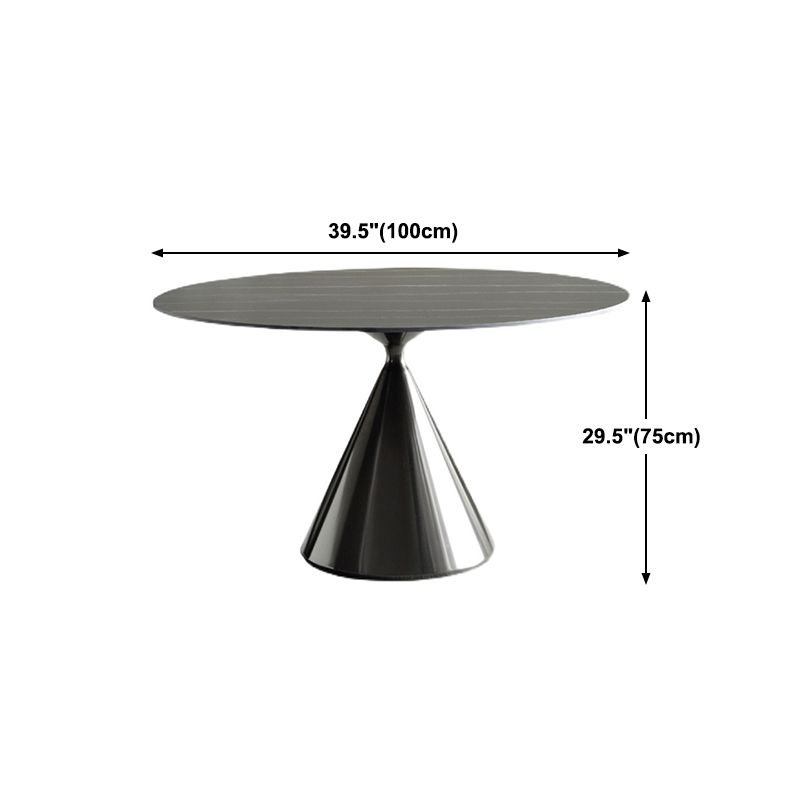 Stone Top Dining Table Modern Pedestal Dining Table for Home