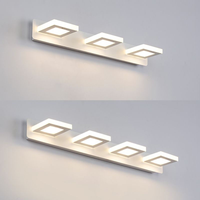Lumo moderno a specchio a più head Stile moderno semplice lampada da toeletta per il bagno