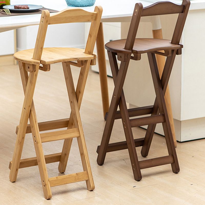 Contemporary Solid Wood Folding Barstools Folding Kitchen Bar Stool