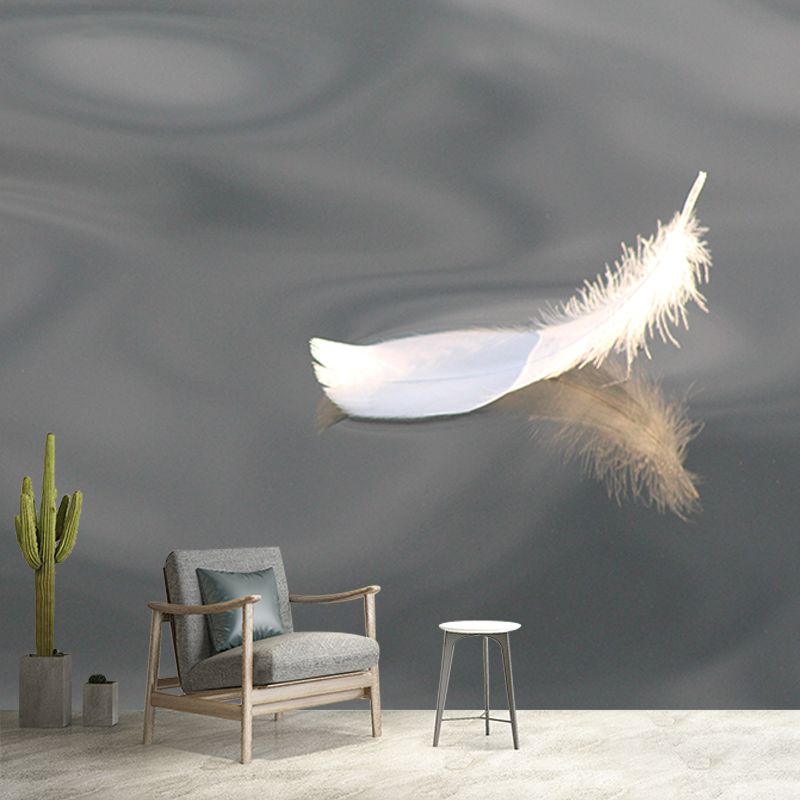 Environmental Wall Mural Wallpaper Feather Sitting Room Wall Mural