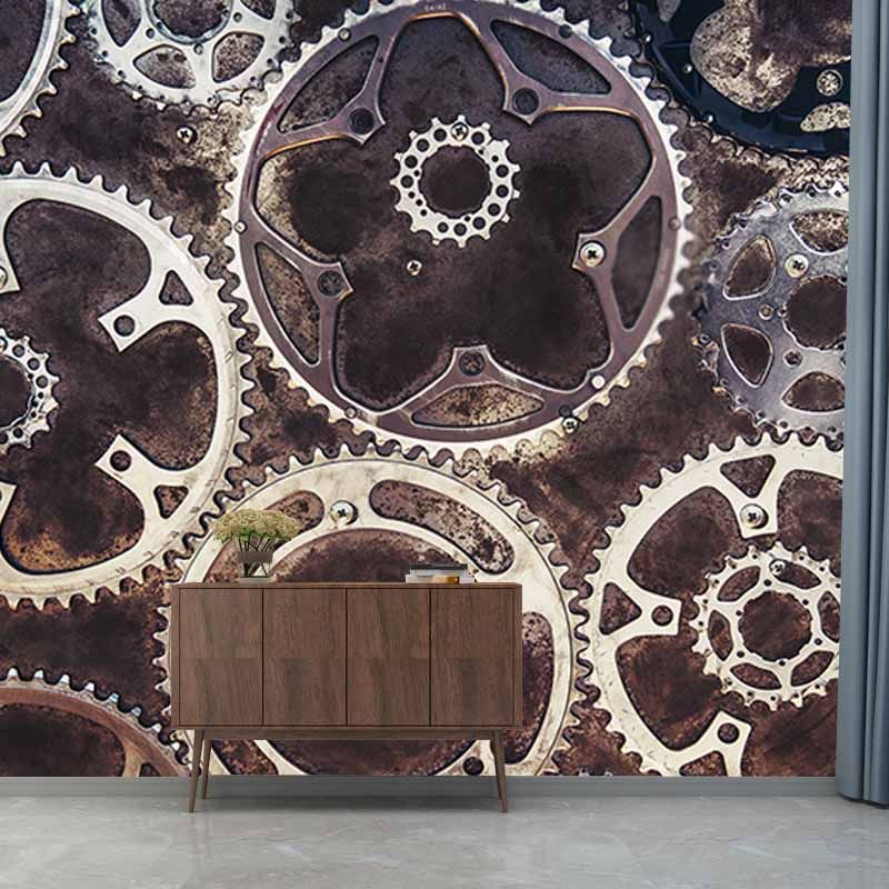 Decorative Photography Mural Wallpaper Gears Indoor Wall Mural