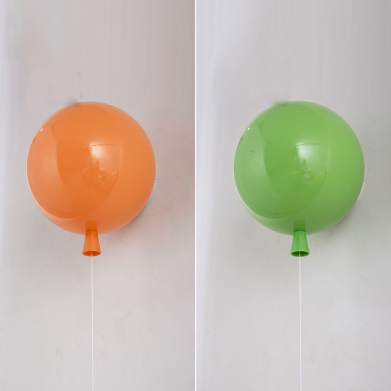 Creative Balloon Wall Light Modern Style Colorful Wall Light Fixture for Bedroom
