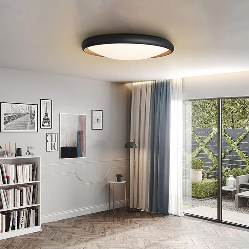 LED Flush Mount Ceiling Light Simple Aluminum Ceiling Lamp for Living Room