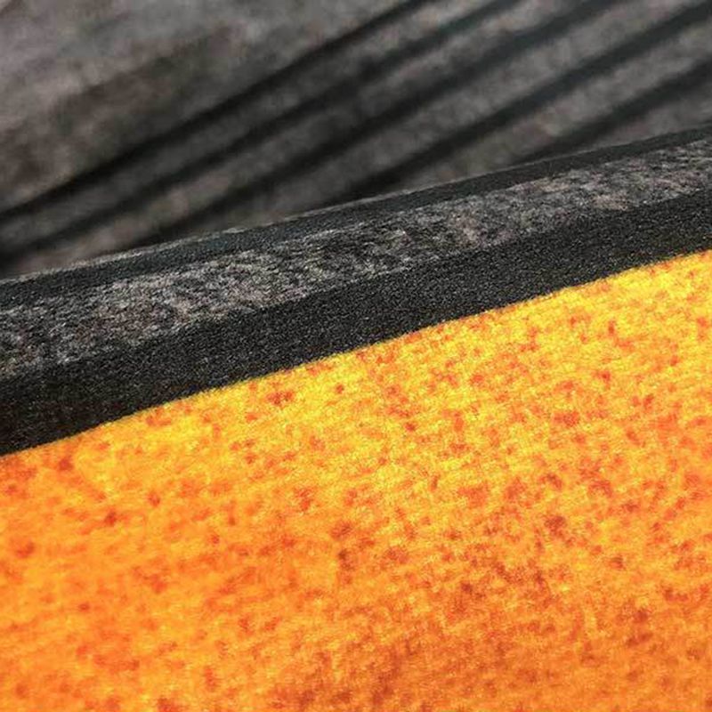 Schwarzer Streifenteppich, Polyester, Vintage-Teppich, waschbarer Teppich für Heimdekoration