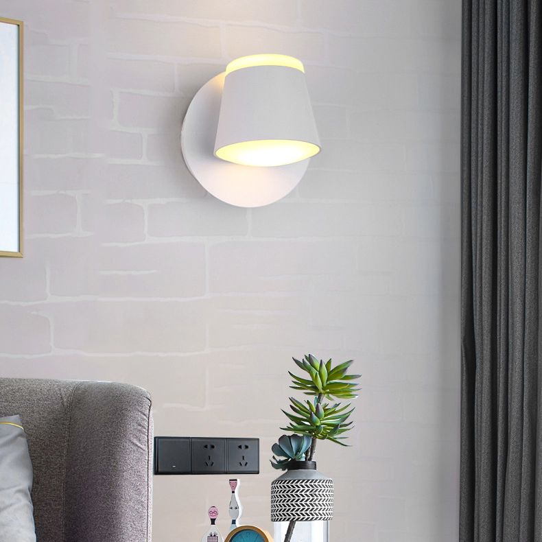 Modern Minimalist Style Half Cylinder Wall Light Sconces Acrylic Wall Lighting for Living Room