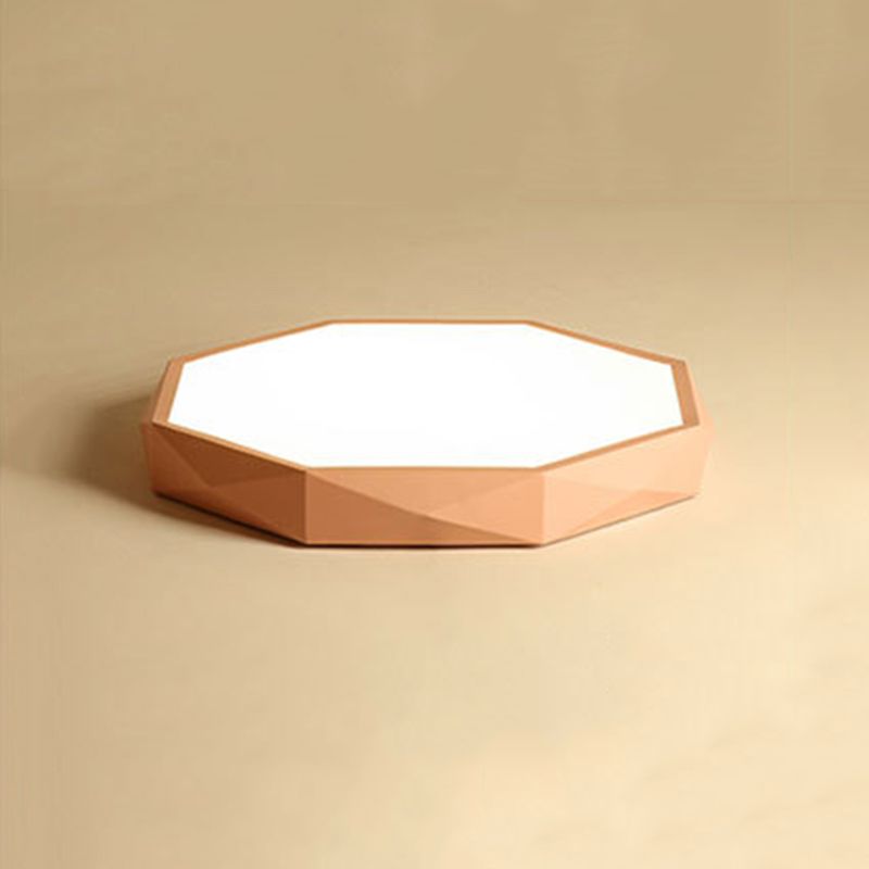 Nordic Flush Mount Ceiling Light Modern Minimalist Living Room Study Personality LED Ultra-thin Macaron Style Lamps