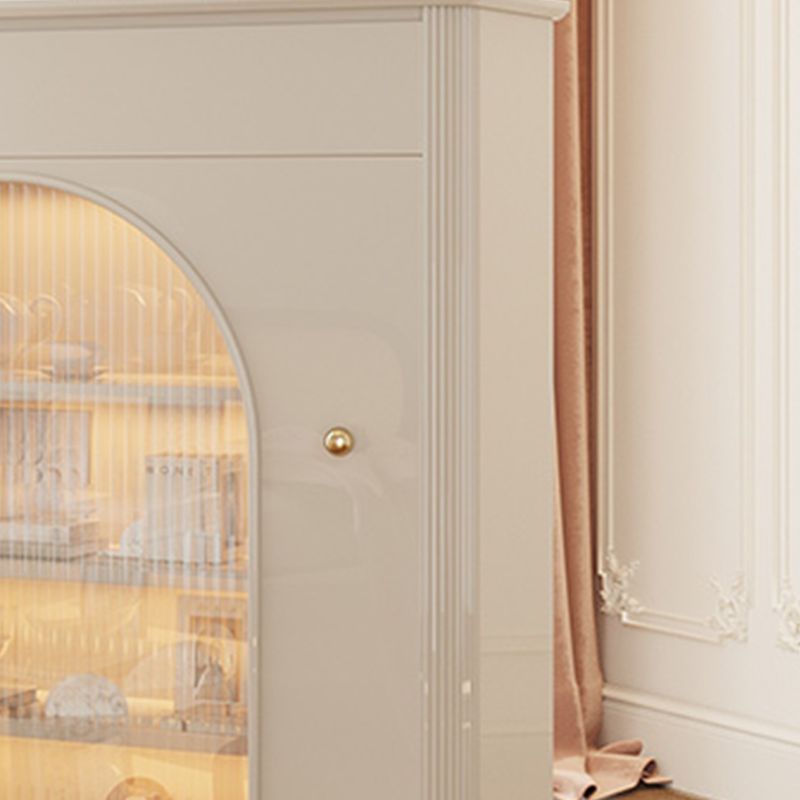 Glam Style Dining Buffet Stone Sideboard with Cabinet for Home