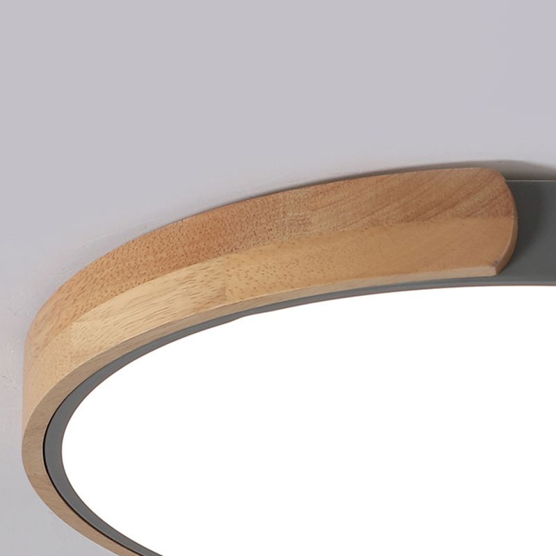 Modern Style 1-Light Flush Mount Light Fixtures Cylinder Metal Flush Ceiling Led Light Fixture