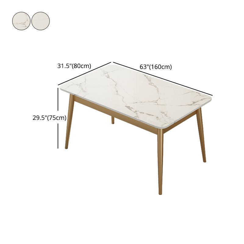 Luxe 1/2/5/7 stukken Dinerset met gesinterde stenen witte tafel Dining Furniture Set