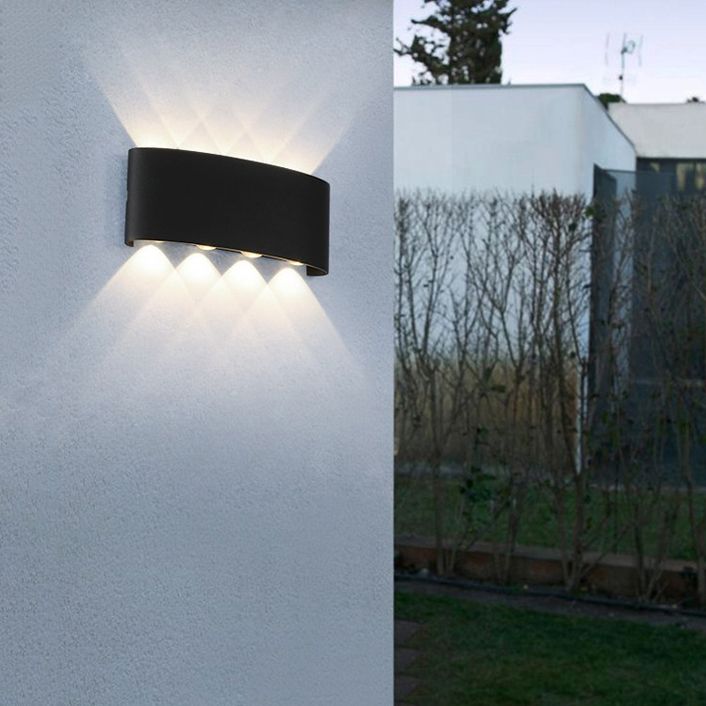 Nordic Style Iron Wall Light Modern Waterproof LED Wall Lamp for Corridor