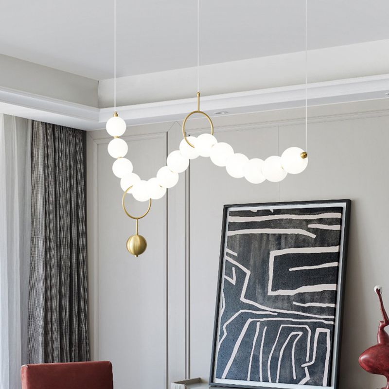 1 Light Unique Shape Hanging Ceiling Lights Modern Hanging Light Fixtures for Living Room