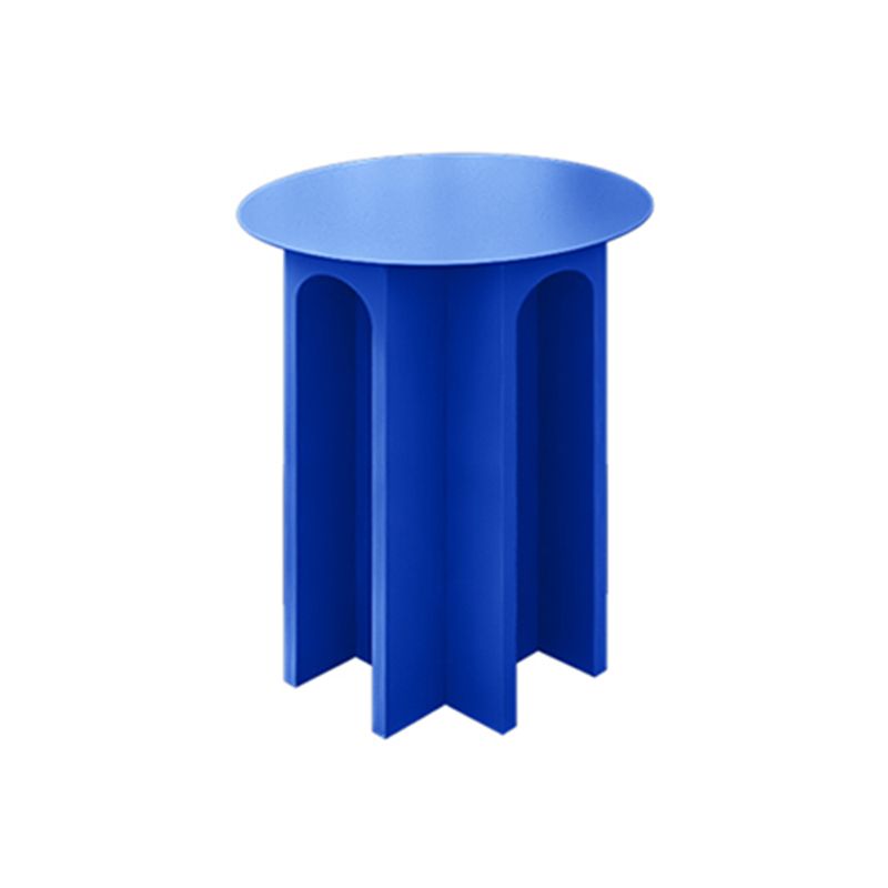 Pedestal 1 Single Coffee Table Marble/Metallic Cocktail Table