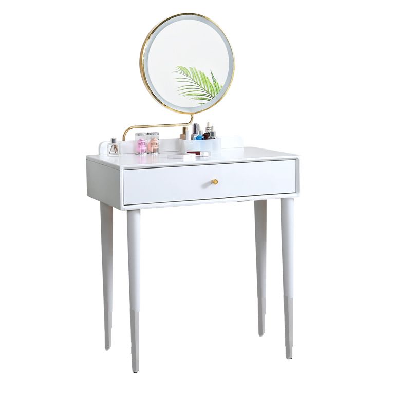 Contemporary Dressing Table Cherry Bedroom Lighted Mirror Standing Make-up Vanity