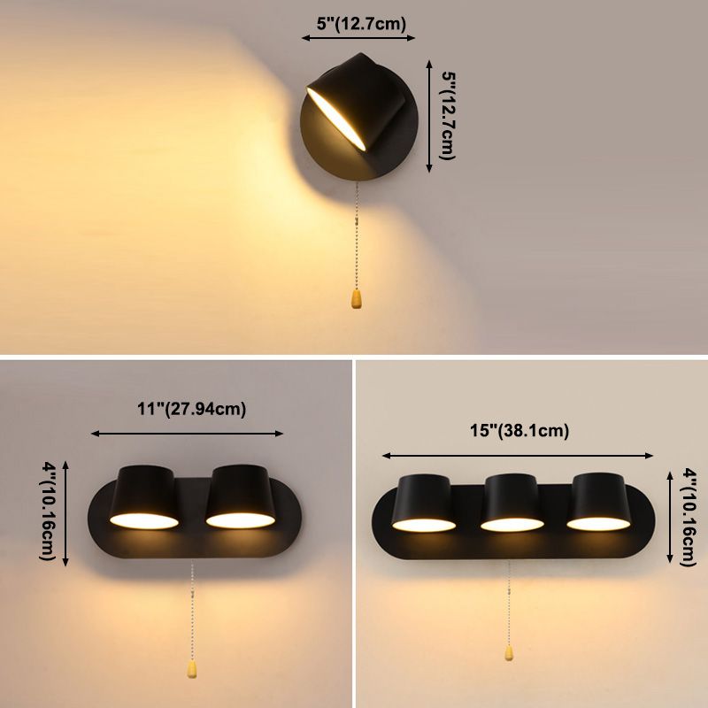 3/2/1 Kopfbeleuchtung Einfachheit Leuchte Leuchte in Schwarz/Weiß für Schlafzimmer