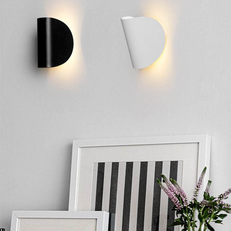 Nordic Style Metal Wall Light Colorful 6.5" High Wall Sconce for Living Room