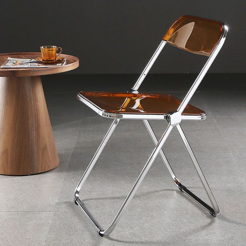 Parte posterior abierta del estilo industrial que cena el plástico de la silla lateral que cena la silla sin brazos