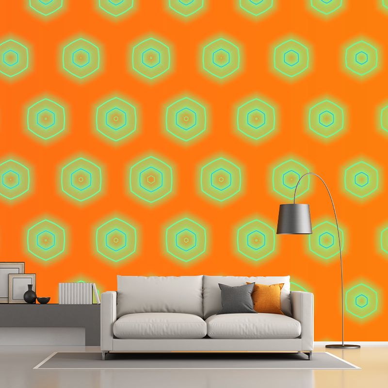 Simple Geometric Pattern Mural for Home Decor Contemporary Wall Art, Personalized Size