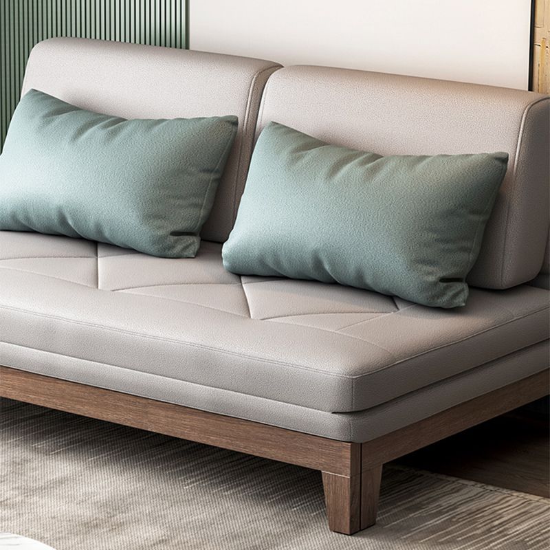 40.15" Wide Sofa Bed Faux leather Sleeper Sofa with Upholstered