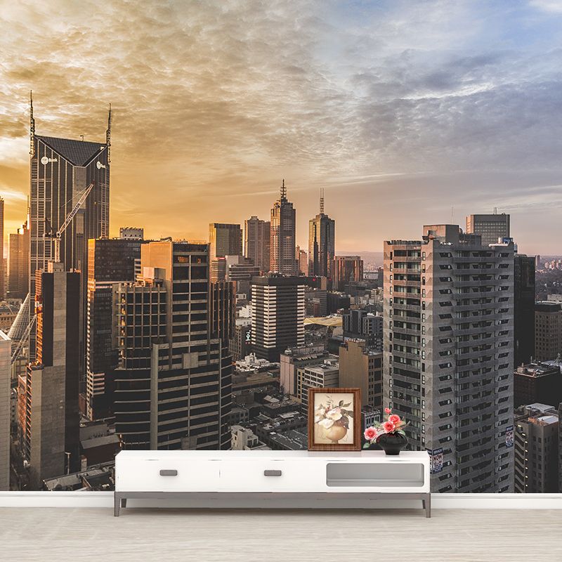 Photograph City Scenery Wall Mural Wall Covering for Sitting Room Bedroom