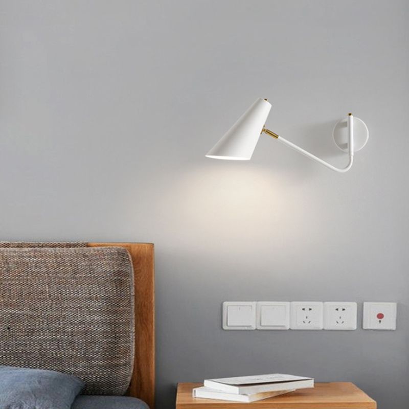 Metal Cup Wall Mounted Lamps Modern Style 1 Light Wall Lighting Fixtures