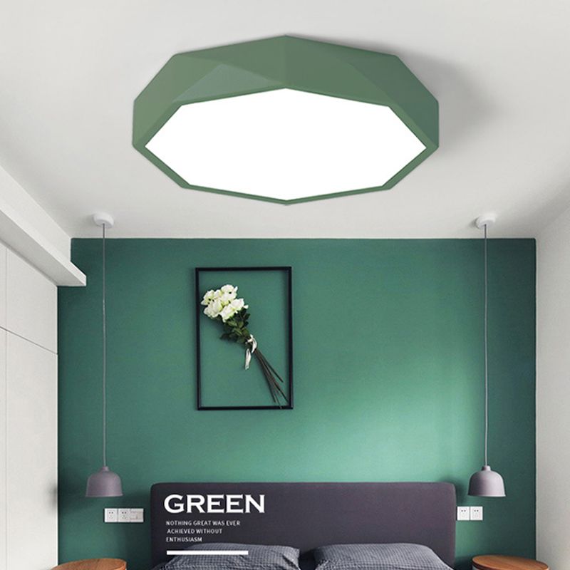 Macron Geometric Light Fixture Metal Acrylic Ceiling Mount Light for Child Bedroom