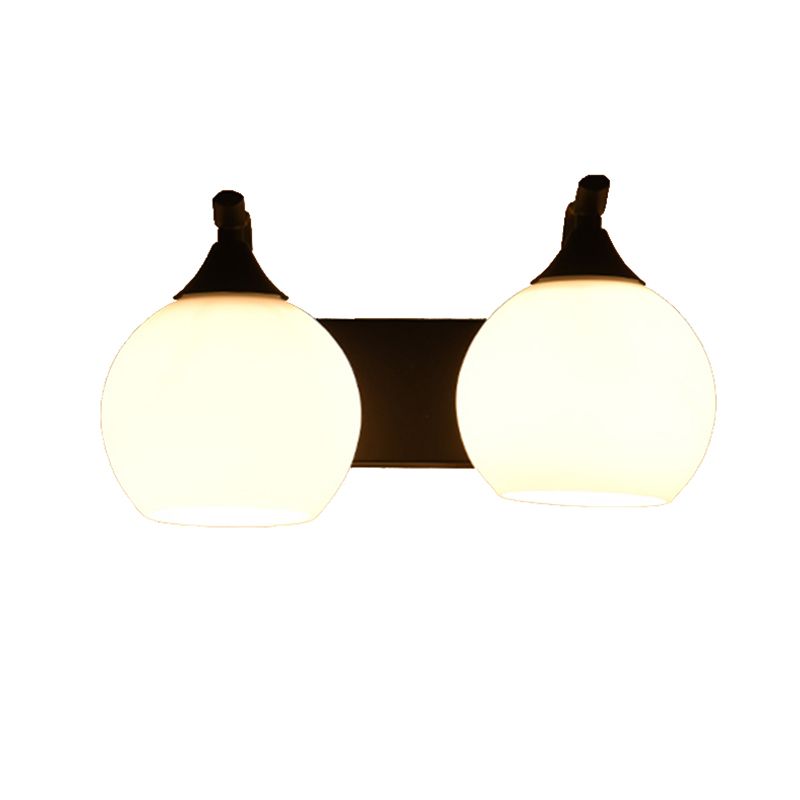 Schwarz schmiedeeisere Wandleuchte Industrieschlafzimmer Kuppel Wandmontage Lampe