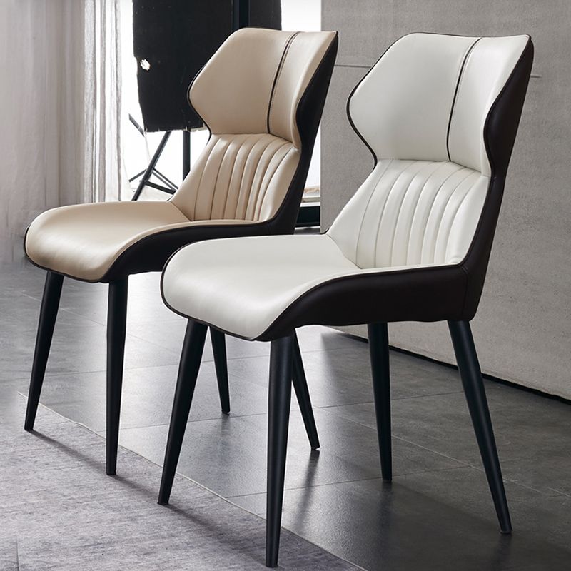 La salle à manger contemporaine en cuir PU préside le fauteuil latéral à oreilles pour un usage domestique