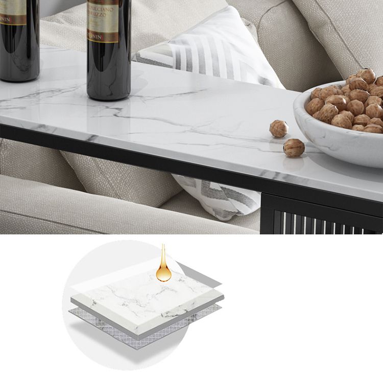 Indoor Glam Counter Height Set Rectangle 1/2/3 Pieces Marble Storage Bistro Set