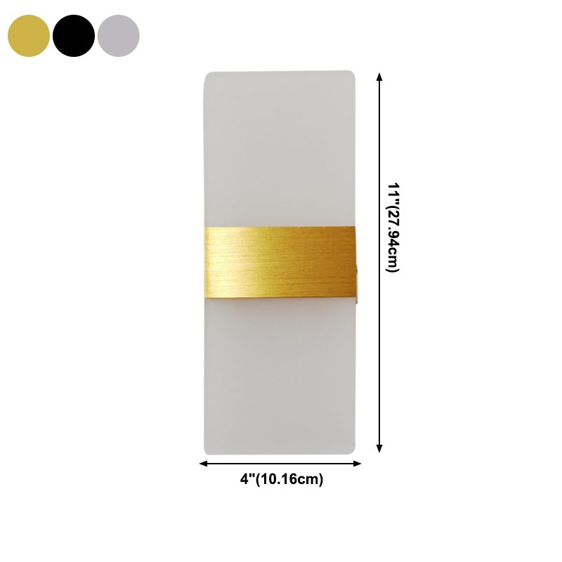 LED LED LED GEOMÉTRICA CONTAMÉTRICA Metal 1 Luz de pared de luz