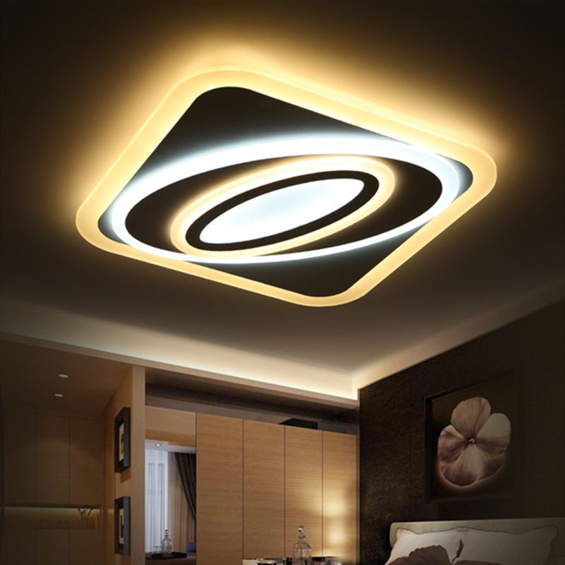 Spacetime Wormhole Kids Room Flush Mount Acryl 21.5 "/38" /47 " Wide LED Modern Deckenleuchte in Warm/Weißes Licht