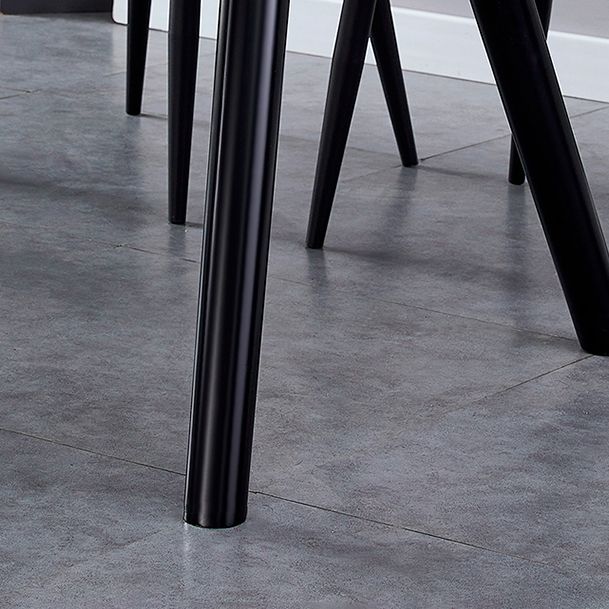 Moderne stijl gesinterde stenen eettafel ronde tafel met 4 poten voor thuis