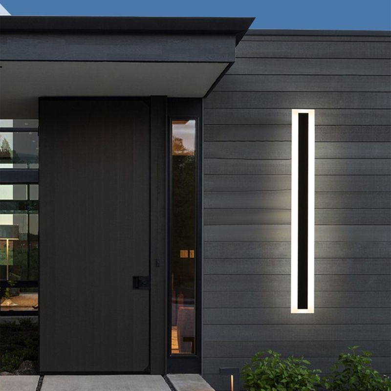 Éclairage de mur de métal linéaire