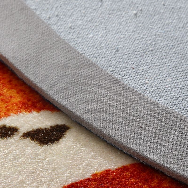 Oranje modern tapijt luipaardpatroon polyester gebied vloerkleurbestendig kleed voor woningdecoratie