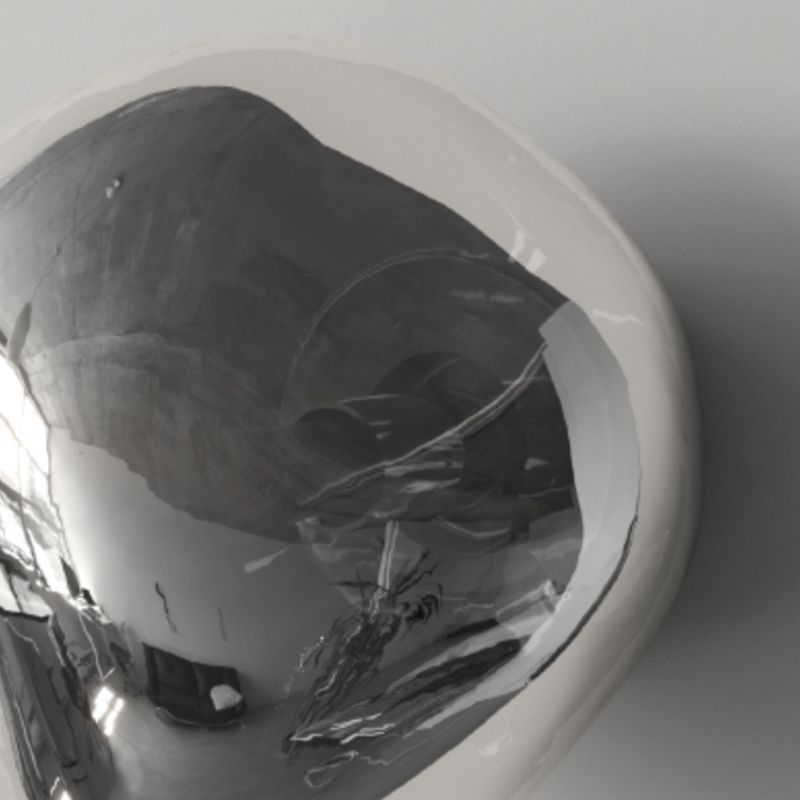 Unique 1 - Light Wall Light Fixture Modern Glass Wall Sconce in Sliver / Amber