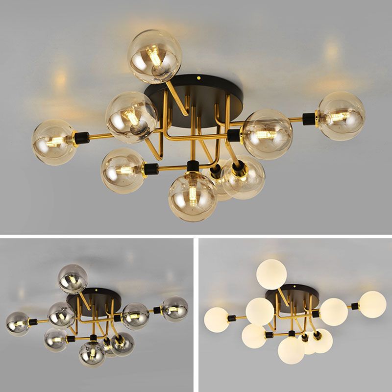 Nordic Luxury Flush Mount Illuminazione Illuminazione Creative Round Flush Mount Plafoniera per Camera da letto