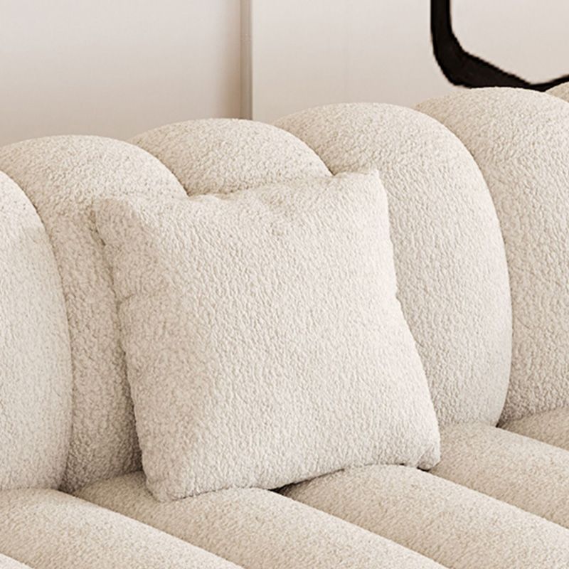 35.43" Wide Sewn Pillow Back Sofa Tuxedo Arm Sofa for Living Room