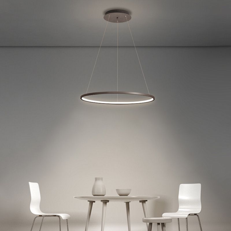 Ring Shape Pendant Light Fixture LED Suspension Lighting Fixture for Dinning Room