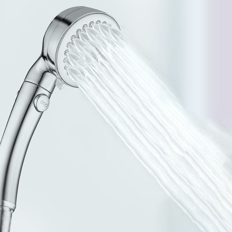 Modern Plastic Shower Head Bathroom Shower Head with Adjustable Spray Pattern