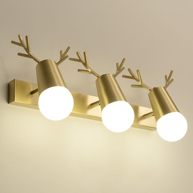 Creative Antlers Bathroom Vanity Fixture American Style Vanity Mirror Lights with Angle Adjustable