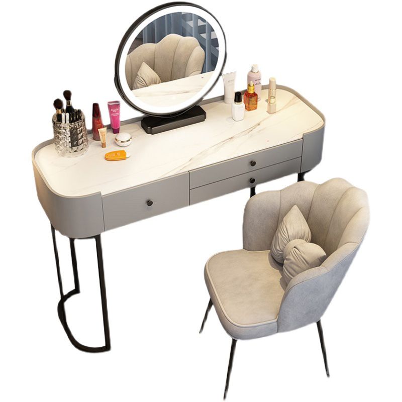 Lighted Mirror Makeup Counter Removeable Vanity Dressing Table