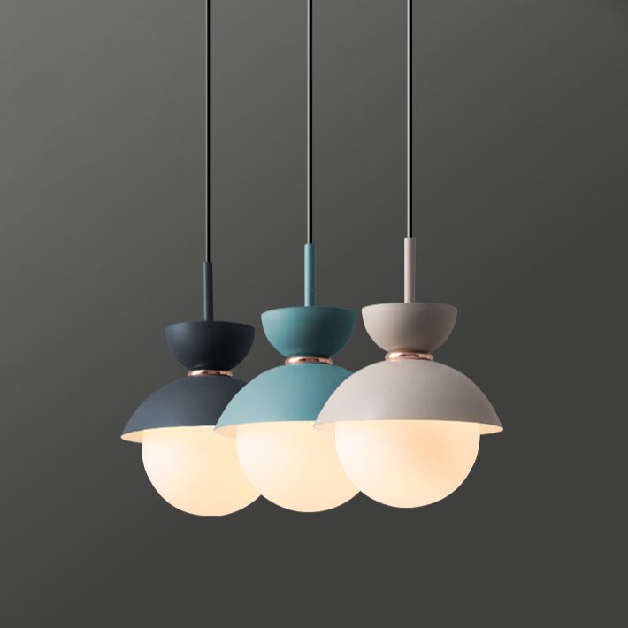 Nordic Macaron Pendant Light Modern Simple Style Hanging Lamp For Bedroom Dining Room